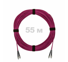 Патч-корд оптический FC/UPC-FC/UPC MM (OM4) 3mm duplex LSZH, 55 м