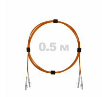 Патч-корд оптический LC/UPC-LC/UPC MM (OM2) 3mm duplex LSZH, 0.5 м