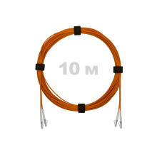 Патч-корд оптический LC/UPC-LC/UPC MM (OM2) 3mm duplex LSZH, 10 м