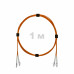 Патч-корд оптический LC/UPC-LC/UPC MM (OM2) 3mm duplex LSZH, 1 м