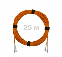 Патч-корд оптический LC/UPC-LC/UPC MM (OM2) 3mm duplex LSZH, 25 м