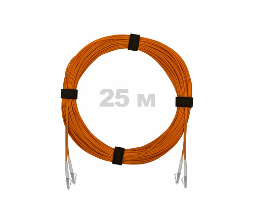 Патч-корд оптический LC/UPC-LC/UPC MM (OM2) 3mm duplex LSZH, 25 м