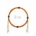 Патч-корд оптический LC/UPC-LC/UPC MM (OM2) 3mm duplex LSZH, 2 м