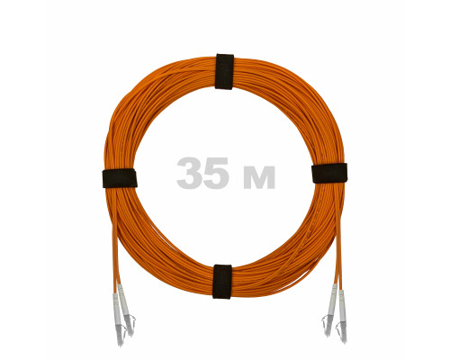 Патч-корд оптический LC/UPC-LC/UPC MM (OM2) 3mm duplex LSZH, 35 м