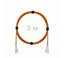 Патч-корд оптический LC/UPC-LC/UPC MM (OM2) 3mm duplex LSZH, 3 м