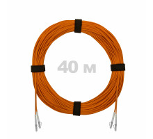 Патч-корд оптический LC/UPC-LC/UPC MM (OM2) 3mm duplex LSZH, 40 м