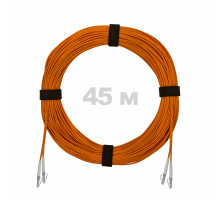 Патч-корд оптический LC/UPC-LC/UPC MM (OM2) 3mm duplex LSZH, 45 м