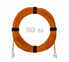 Патч-корд оптический LC/UPC-LC/UPC MM (OM2) 3mm duplex LSZH, 50 м