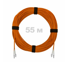 Патч-корд оптический LC/UPC-LC/UPC MM (OM2) 3mm duplex LSZH, 55 м