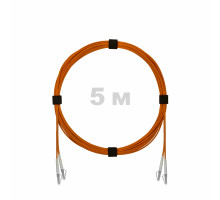 Патч-корд оптический LC/UPC-LC/UPC MM (OM2) 3mm duplex LSZH, 5 м