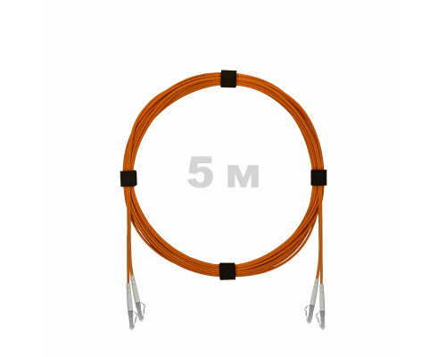 Патч-корд оптический LC/UPC-LC/UPC MM (OM2) 3mm duplex LSZH, 5 м