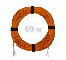 Патч-корд оптический LC/UPC-LC/UPC MM (OM2) 3mm duplex LSZH, 60 м