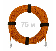 Патч-корд оптический LC/UPC-LC/UPC MM (OM2) 3mm duplex LSZH, 75 м