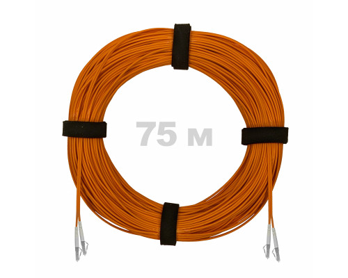 Патч-корд оптический LC/UPC-LC/UPC MM (OM2) 3mm duplex LSZH, 75 м