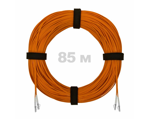 Патч-корд оптический LC/UPC-LC/UPC MM (OM2) 3mm duplex LSZH, 85 м