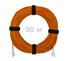 Патч-корд оптический LC/UPC-LC/UPC MM (OM2) 3mm duplex LSZH, 90 м