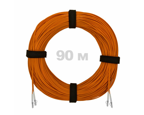 Патч-корд оптический LC/UPC-LC/UPC MM (OM2) 3mm duplex LSZH, 90 м