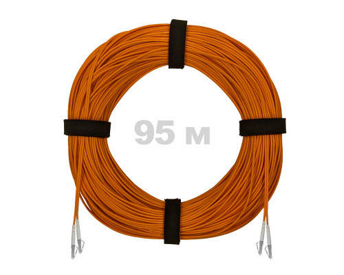 Патч-корд оптический LC/UPC-LC/UPC MM (OM2) 3mm duplex LSZH, 95 м