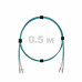 Патч-корд оптический LC/UPC-LC/UPC MM (OM3) 3mm duplex LSZH, 0.5 м