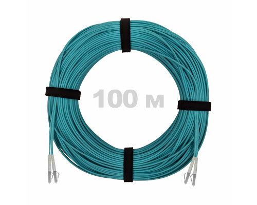 Патч-корд оптический LC/UPC-LC/UPC MM (OM3) 3mm duplex LSZH, 100 м