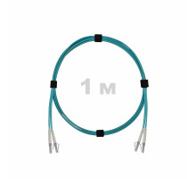 Патч-корд оптический LC/UPC-LC/UPC MM (OM3) 3mm duplex LSZH, 1 м
