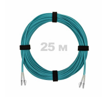 Патч-корд оптический LC/UPC-LC/UPC MM (OM3) 3mm duplex LSZH, 25 м
