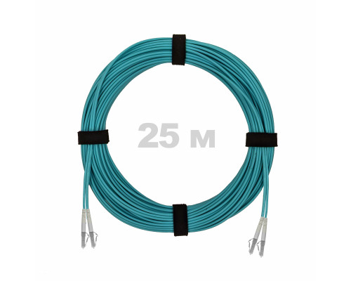 Патч-корд оптический LC/UPC-LC/UPC MM (OM3) 3mm duplex LSZH, 25 м