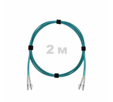 Патч-корд оптический LC/UPC-LC/UPC MM (OM3) 3mm duplex LSZH, 2 м