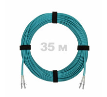 Патч-корд оптический LC/UPC-LC/UPC MM (OM3) 3mm duplex LSZH, 35 м