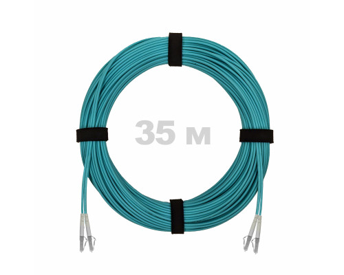 Патч-корд оптический LC/UPC-LC/UPC MM (OM3) 3mm duplex LSZH, 35 м