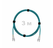 Патч-корд оптический LC/UPC-LC/UPC MM (OM3) 3mm duplex LSZH, 3 м