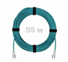 Патч-корд оптический LC/UPC-LC/UPC MM (OM3) 3mm duplex LSZH, 55 м