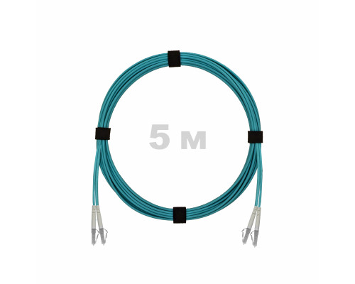 Патч-корд оптический LC/UPC-LC/UPC MM (OM3) 3mm duplex LSZH, 5 м