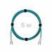Патч-корд оптический LC/UPC-LC/UPC MM (OM3) 3mm duplex LSZH, 5 м