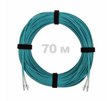 Патч-корд оптический LC/UPC-LC/UPC MM (OM3) 3mm duplex LSZH, 70 м