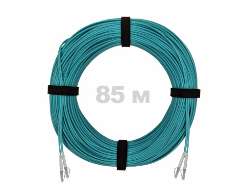 Патч-корд оптический LC/UPC-LC/UPC MM (OM3) 3mm duplex LSZH, 85 м