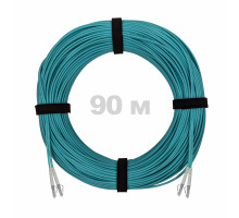 Патч-корд оптический LC/UPC-LC/UPC MM (OM3) 3mm duplex LSZH, 90 м