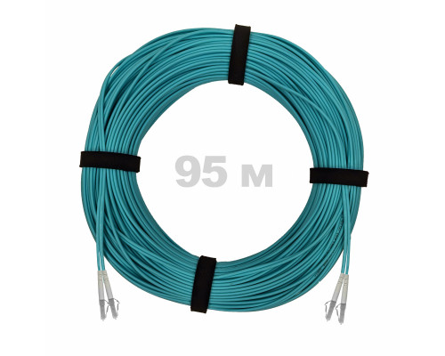 Патч-корд оптический LC/UPC-LC/UPC MM (OM3) 3mm duplex LSZH, 95 м