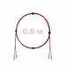 Патч-корд оптический LC/UPC-LC/UPC MM (OM4) 3mm duplex LSZH, 0.5 м