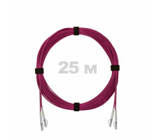 Патч-корд оптический LC/UPC-LC/UPC MM (OM4) 3mm duplex LSZH, 25 м