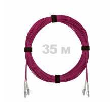 Патч-корд оптический LC/UPC-LC/UPC MM (OM4) 3mm duplex LSZH, 35 м