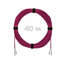 Патч-корд оптический LC/UPC-LC/UPC MM (OM4) 3mm duplex LSZH, 40 м