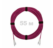 Патч-корд оптический LC/UPC-LC/UPC MM (OM4) 3mm duplex LSZH, 55 м