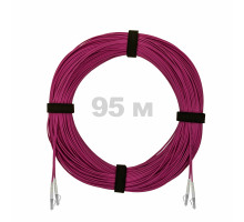 Патч-корд оптический LC/UPC-LC/UPC MM (OM4) 3mm duplex LSZH, 95 м
