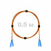 Патч-корд оптический SC/UPC-SC/UPC MM (OM2) 3mm duplex LSZH, 0.5 м
