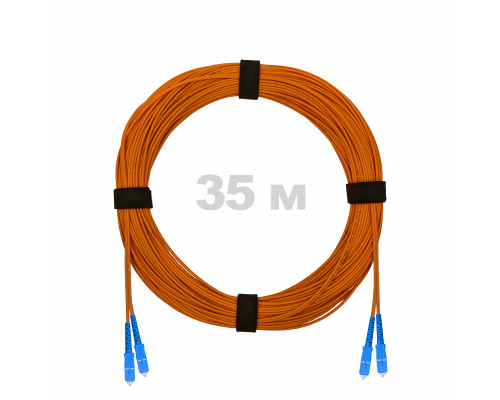 Патч-корд оптический SC/UPC-SC/UPC MM (OM2) 3mm duplex LSZH, 35 м
