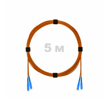 Патч-корд оптический SC/UPC-SC/UPC MM (OM2) 3mm duplex LSZH, 5 м
