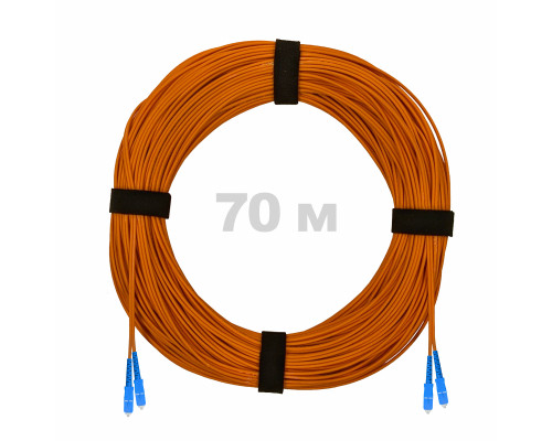 Патч-корд оптический SC/UPC-SC/UPC MM (OM2) 3mm duplex LSZH, 70 м