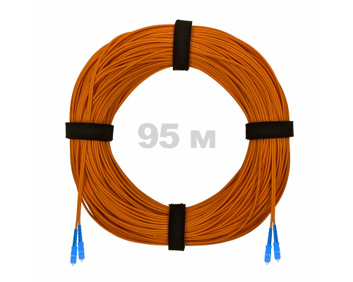 Патч-корд оптический SC/UPC-SC/UPC MM (OM2) 3mm duplex LSZH, 95 м