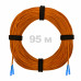 Патч-корд оптический SC/UPC-SC/UPC MM (OM2) 3mm duplex LSZH, 95 м